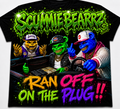 Scummie Bearz  Get Served Collection "Ran Off On The Plug" Unisex Men's T-Shirt