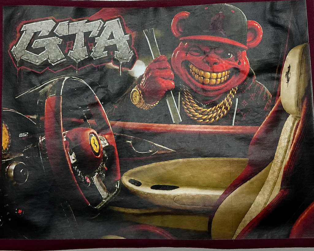 Scummie Bearz GTA Collection "Red 2" Unisex Men's T-Shirt