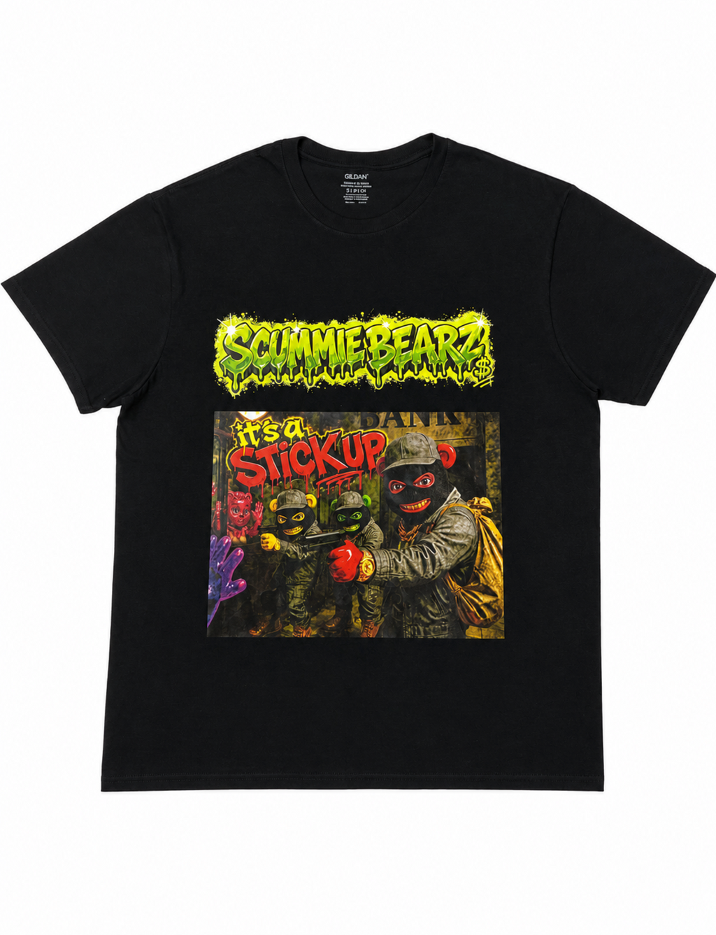 Scummie Bearz Bank Heist Collection: It's a Stickup — Unisex Men's T-Shirt