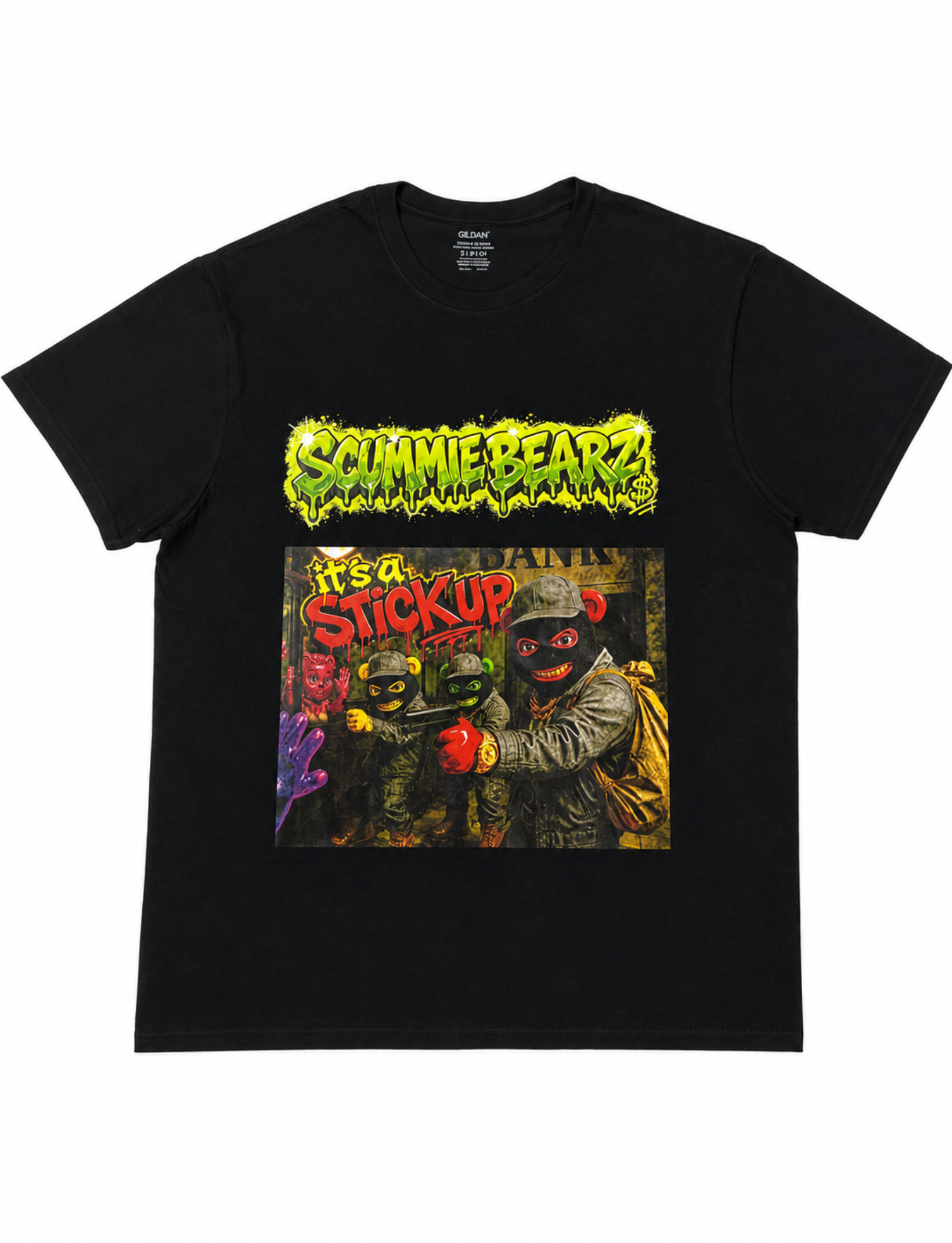 Scummie Bearz Bank Heist Collection: It's a Stickup — Unisex Men's T-Shirt