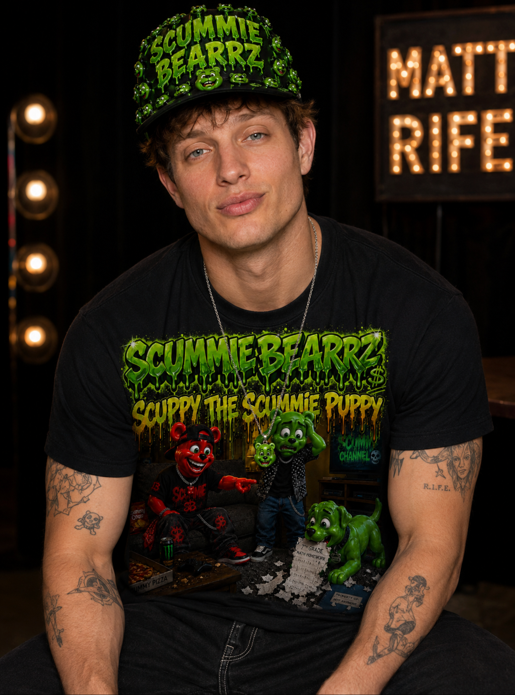 Scuppy The Scummie Puppy: The Dog Ate My Homework — Unisex Men's T-Shirt