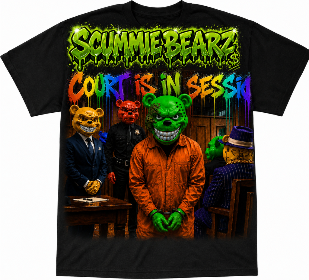 Scummie Bearz Court Collection: Court Is in Session — Unisex Men's T-Shirt