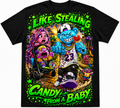 Scummie Bearz Like Stealing  Candy from a Baby Collection "Blue"  Tee