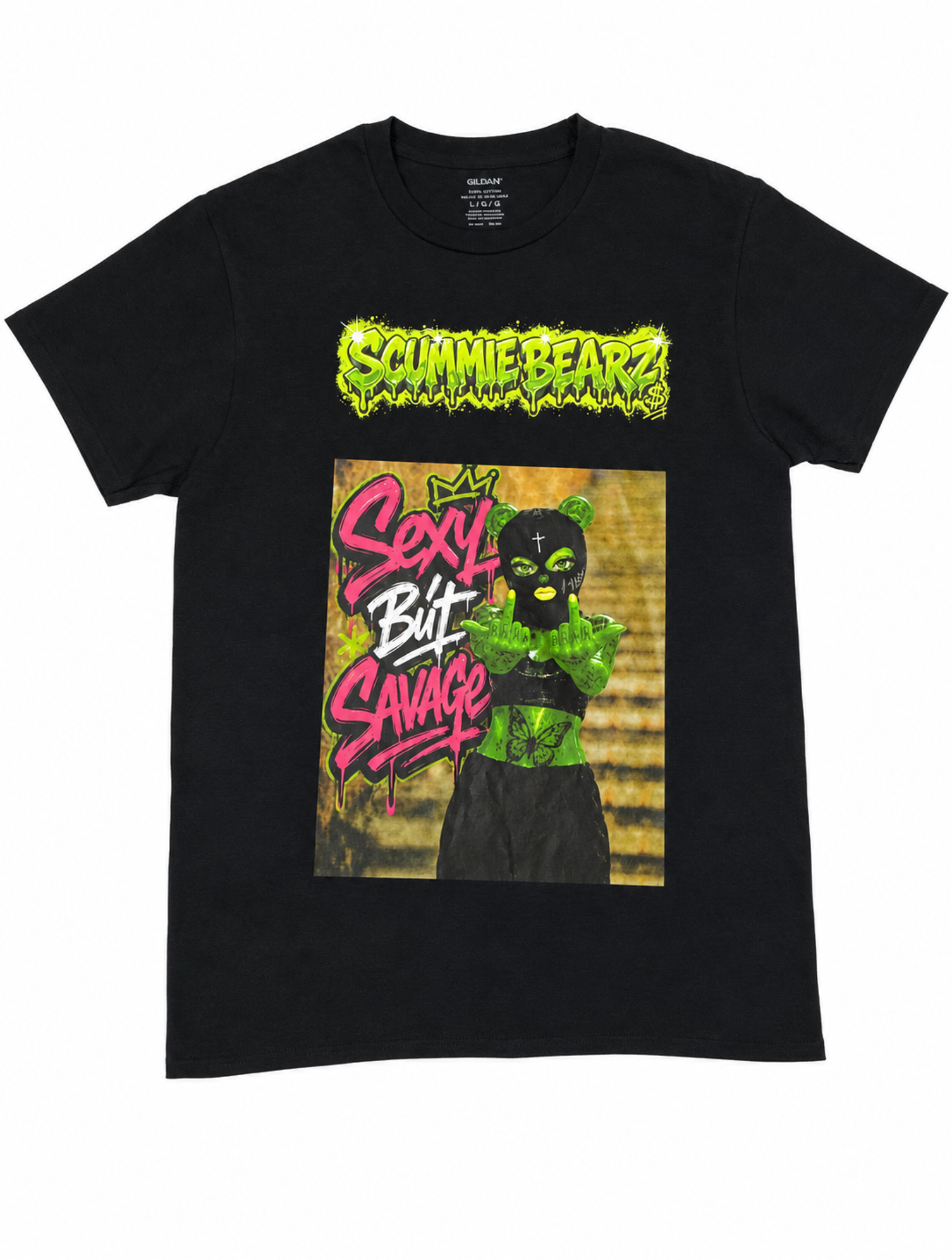 Scummie Bearz Sexy But Savage Collection "Green  Edition Unisex  Men's T-Shirt