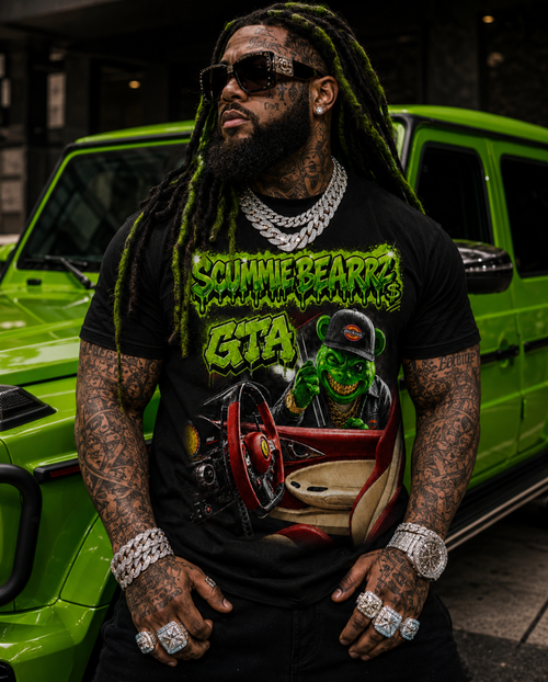 Scummie Bearz GTA Collection "Green" Tee